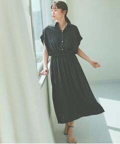 THE SHOP TK / ザ ショップ ティーケー ロング・マキシ丈ワンピース | シャツワンピース【防シワ／接触冷感／UV／洗濯機OK】