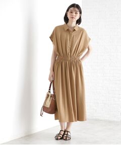 THE SHOP TK / ザ ショップ ティーケー ロング・マキシ丈ワンピース | シャツワンピース【防シワ／接触冷感／UV／洗濯機OK】