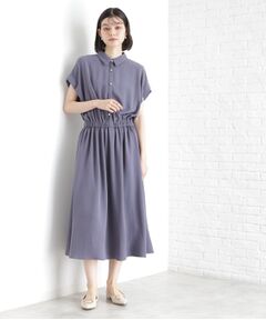 THE SHOP TK / ザ ショップ ティーケー ロング・マキシ丈ワンピース | シャツワンピース【防シワ／接触冷感／UV／洗濯機OK】