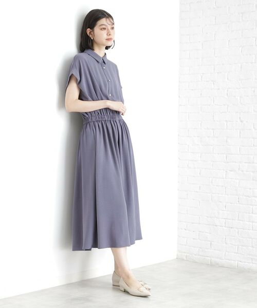 THE SHOP TK / ザ ショップ ティーケー ロング・マキシ丈ワンピース | シャツワンピース【防シワ／接触冷感／UV／洗濯機OK】 | 詳細11