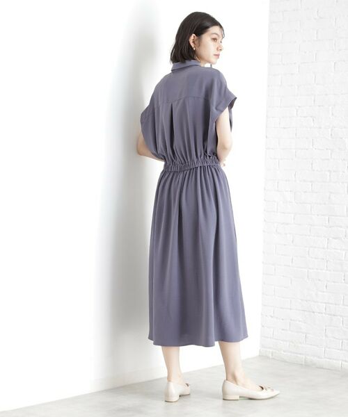 THE SHOP TK / ザ ショップ ティーケー ロング・マキシ丈ワンピース | シャツワンピース【防シワ／接触冷感／UV／洗濯機OK】 | 詳細12