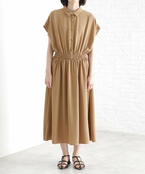 THE SHOP TK / ザ ショップ ティーケー ロング・マキシ丈ワンピース | シャツワンピース【防シワ／接触冷感／UV／洗濯機OK】 | 詳細14