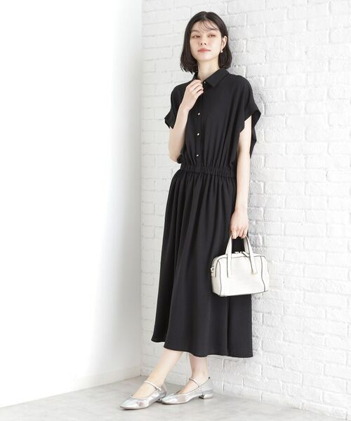 THE SHOP TK / ザ ショップ ティーケー ロング・マキシ丈ワンピース | シャツワンピース【防シワ／接触冷感／UV／洗濯機OK】 | 詳細4