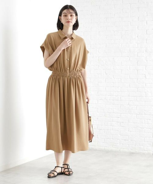 THE SHOP TK / ザ ショップ ティーケー ロング・マキシ丈ワンピース | シャツワンピース【防シワ／接触冷感／UV／洗濯機OK】 | 詳細6