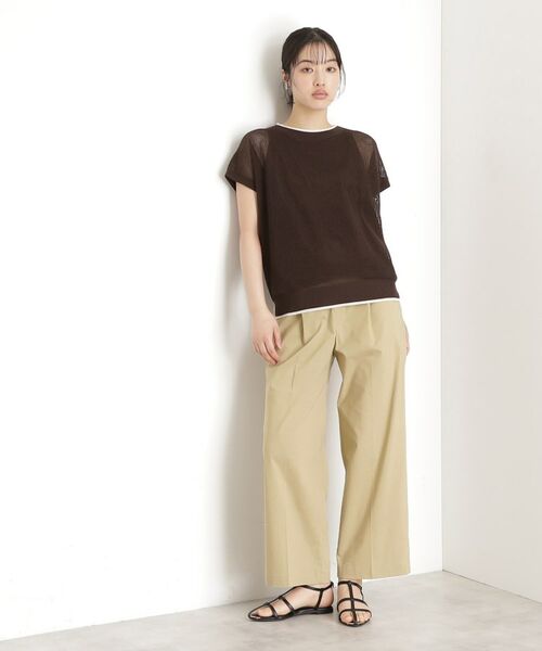 THE SHOP TK / ザ ショップ ティーケー ショート・ハーフ・半端丈パンツ | 【XS-XLサイズ/ラクに穿ける】ハイパーストレッチワイドパンツ/接触冷感/洗える | 詳細12