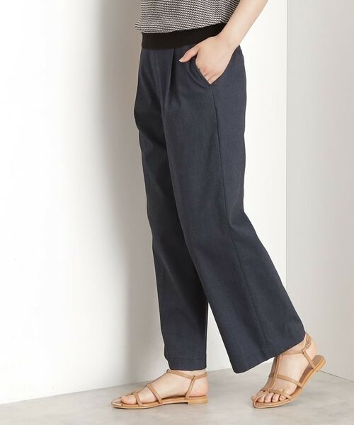 THE SHOP TK / ザ ショップ ティーケー ショート・ハーフ・半端丈パンツ | 【XS-XLサイズ/ラクに穿ける】ハイパーストレッチワイドパンツ/接触冷感/洗える | 詳細15