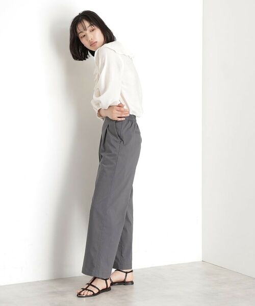 THE SHOP TK / ザ ショップ ティーケー ショート・ハーフ・半端丈パンツ | 【XS-XLサイズ/ラクに穿ける】ハイパーストレッチワイドパンツ/接触冷感/洗える | 詳細5