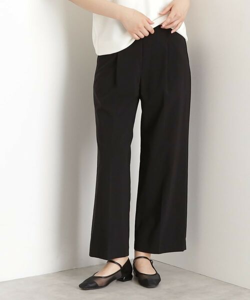 THE SHOP TK / ザ ショップ ティーケー ショート・ハーフ・半端丈パンツ | 【XS-XLサイズ/ラクに穿ける】ハイパーストレッチワイドパンツ/接触冷感/洗える | 詳細7