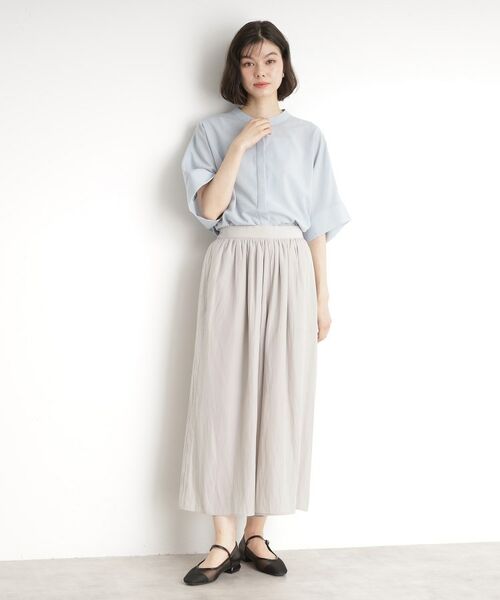 THE SHOP TK / ザ ショップ ティーケー ショート・ハーフ・半端丈パンツ | ギャザースカーチョ【洗える/親子リンク】 | 詳細11