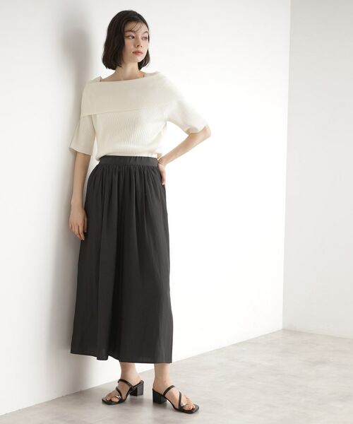 THE SHOP TK / ザ ショップ ティーケー ショート・ハーフ・半端丈パンツ | ギャザースカーチョ【洗える/親子リンク】 | 詳細3