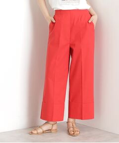 THE SHOP TK / ザ ショップ ティーケー ショート・ハーフ・半端丈パンツ | 麻混ワイドパンツ【洗える】