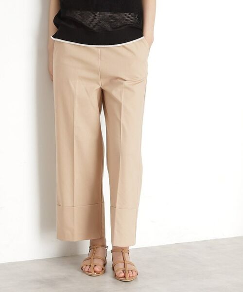 THE SHOP TK / ザ ショップ ティーケー ショート・ハーフ・半端丈パンツ | 麻混ワイドパンツ【洗える】 | 詳細11