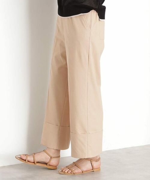 THE SHOP TK / ザ ショップ ティーケー ショート・ハーフ・半端丈パンツ | 麻混ワイドパンツ【洗える】 | 詳細12