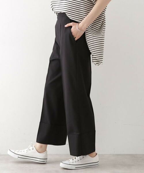 THE SHOP TK / ザ ショップ ティーケー ショート・ハーフ・半端丈パンツ | 麻混ワイドパンツ【洗える】 | 詳細20