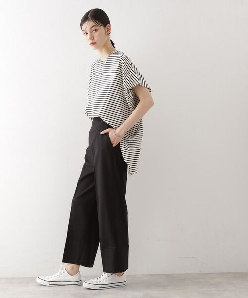 THE SHOP TK / ザ ショップ ティーケー ショート・ハーフ・半端丈パンツ | 麻混ワイドパンツ【洗える】 | 詳細22