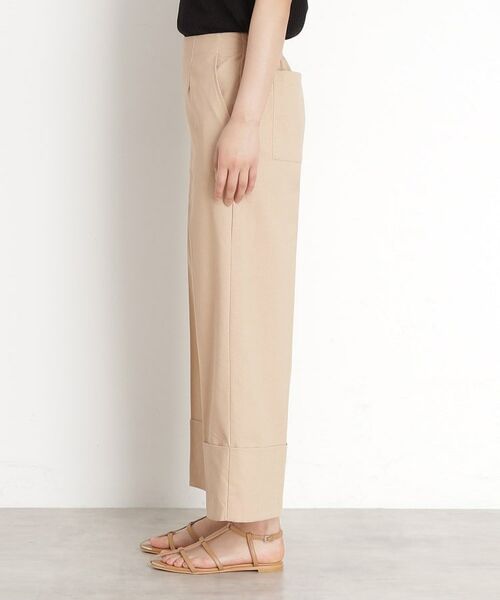 THE SHOP TK / ザ ショップ ティーケー ショート・ハーフ・半端丈パンツ | 麻混ワイドパンツ【洗える】 | 詳細25
