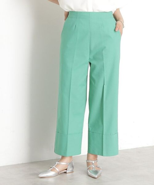 THE SHOP TK / ザ ショップ ティーケー ショート・ハーフ・半端丈パンツ | 麻混ワイドパンツ【洗える】 | 詳細6