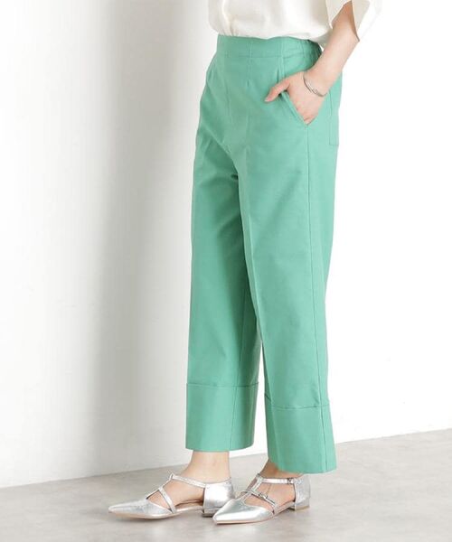 THE SHOP TK / ザ ショップ ティーケー ショート・ハーフ・半端丈パンツ | 麻混ワイドパンツ【洗える】 | 詳細7