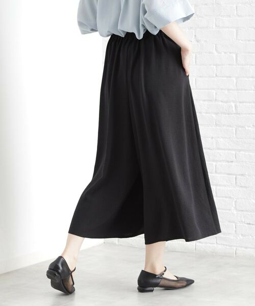 THE SHOP TK / ザ ショップ ティーケー ショート・ハーフ・半端丈パンツ | フレアスカーチョ【防シワ／接触冷感／洗濯機OK/セットアップ可】 | 詳細2