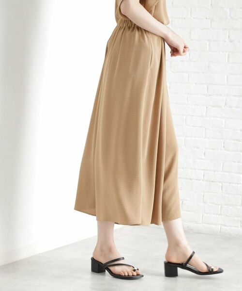 THE SHOP TK / ザ ショップ ティーケー ショート・ハーフ・半端丈パンツ | フレアスカーチョ【防シワ／接触冷感／洗濯機OK/セットアップ可】 | 詳細5