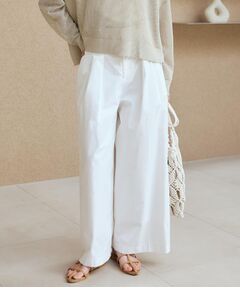 THE SHOP TK / ザ ショップ ティーケー パンツ | ハイウエストタックワイドパンツ【洗える】