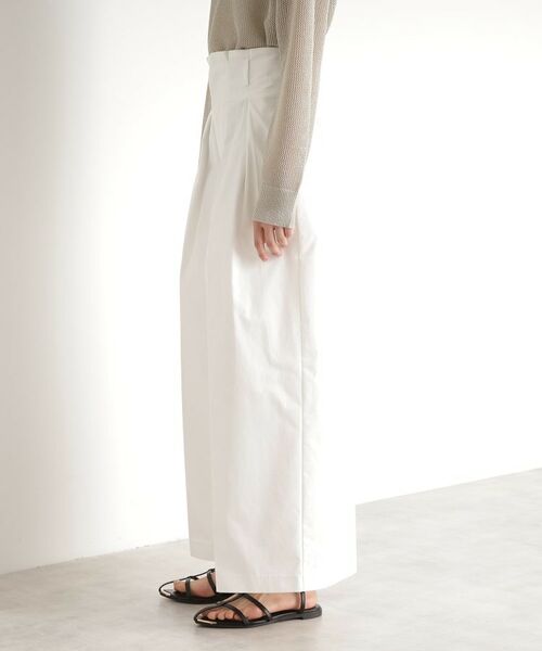 THE SHOP TK / ザ ショップ ティーケー パンツ | ハイウエストタックワイドパンツ【洗える】 | 詳細14