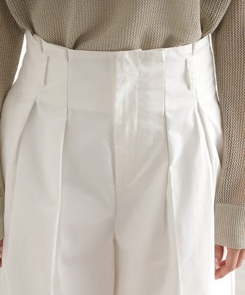 THE SHOP TK / ザ ショップ ティーケー パンツ | ハイウエストタックワイドパンツ【洗える】 | 詳細16