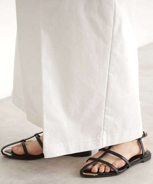 THE SHOP TK / ザ ショップ ティーケー パンツ | ハイウエストタックワイドパンツ【洗える】 | 詳細19