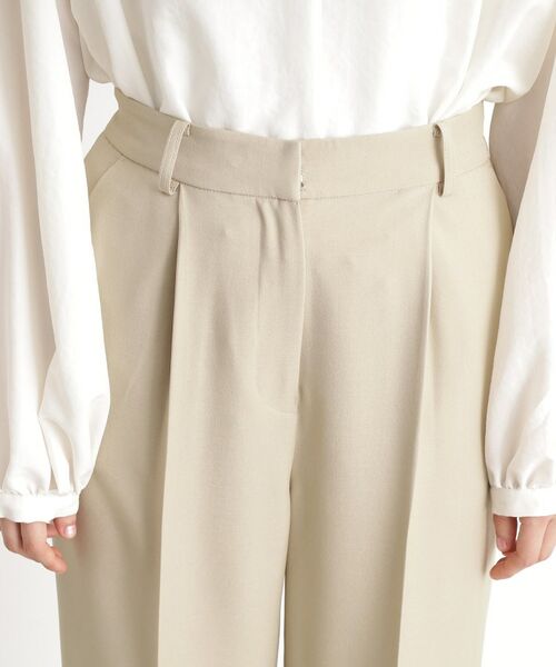 THE SHOP TK / ザ ショップ ティーケー パンツ | 【セットアップ可】セミワイドパンツ/洗える | 詳細12