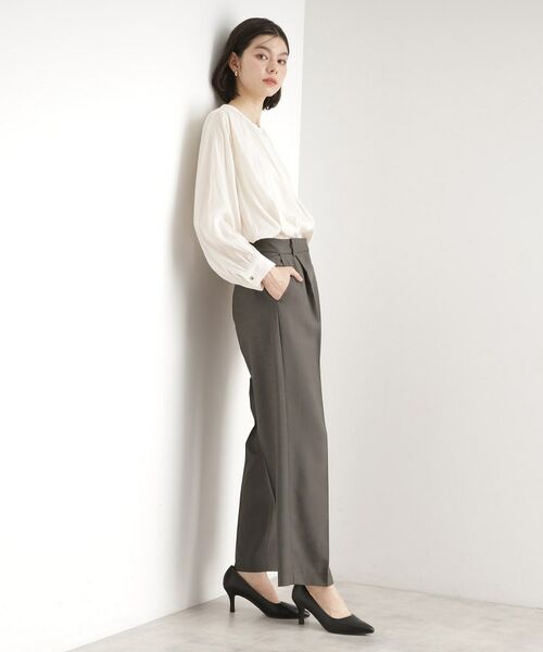 THE SHOP TK / ザ ショップ ティーケー パンツ | 【セットアップ可】セミワイドパンツ/洗える | 詳細3