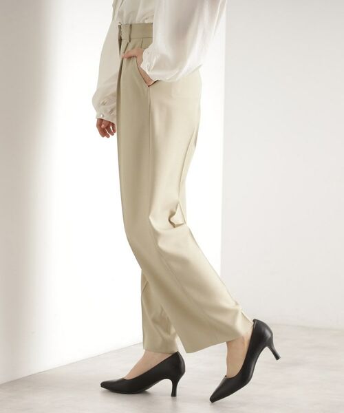 THE SHOP TK / ザ ショップ ティーケー パンツ | 【セットアップ可】セミワイドパンツ/洗える | 詳細6