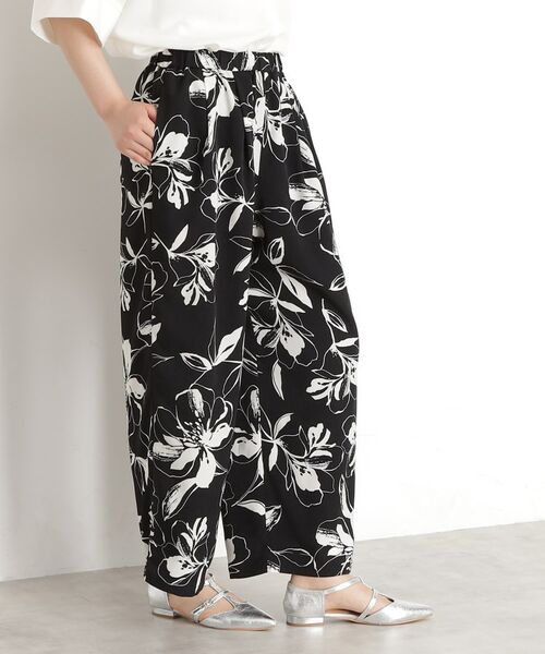 THE SHOP TK / ザ ショップ ティーケー パンツ | フラワープリントイージーパンツ【洗える】 | 詳細12