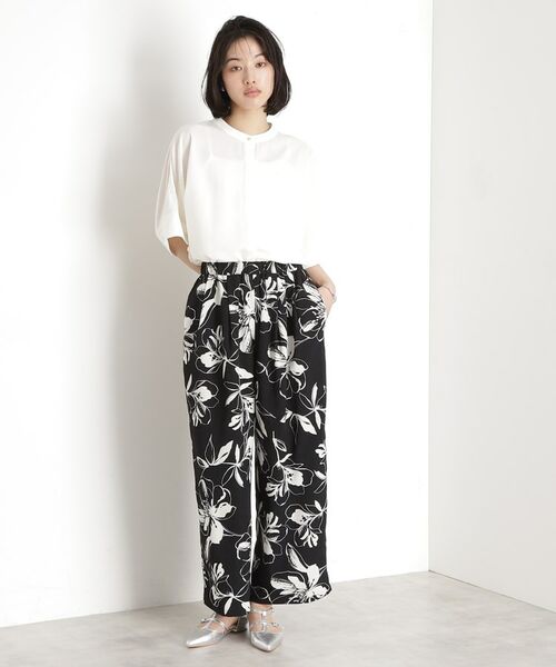 THE SHOP TK / ザ ショップ ティーケー パンツ | フラワープリントイージーパンツ【洗える】 | 詳細13