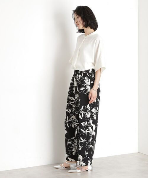 THE SHOP TK / ザ ショップ ティーケー パンツ | フラワープリントイージーパンツ【洗える】 | 詳細14