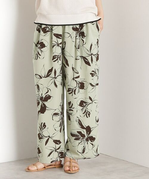 THE SHOP TK / ザ ショップ ティーケー パンツ | フラワープリントイージーパンツ【洗える】 | 詳細16