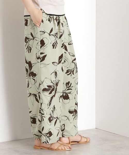 THE SHOP TK / ザ ショップ ティーケー パンツ | フラワープリントイージーパンツ【洗える】 | 詳細17