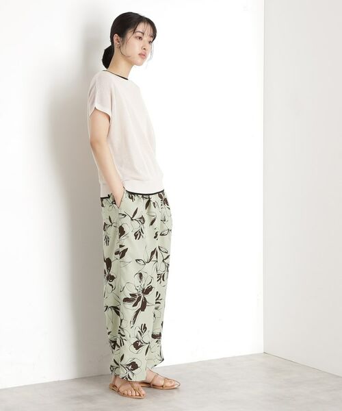THE SHOP TK / ザ ショップ ティーケー パンツ | フラワープリントイージーパンツ【洗える】 | 詳細19