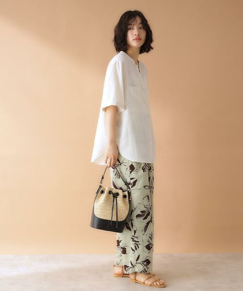 THE SHOP TK / ザ ショップ ティーケー パンツ | フラワープリントイージーパンツ【洗える】 | 詳細5