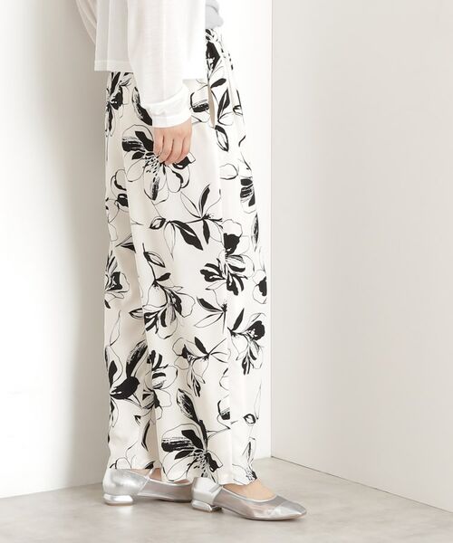 THE SHOP TK / ザ ショップ ティーケー パンツ | フラワープリントイージーパンツ【洗える】 | 詳細8