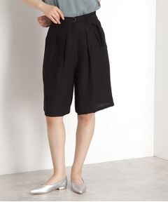 THE SHOP TK / ザ ショップ ティーケー ショート・ハーフ・半端丈パンツ | リネン混ハーフパンツ【洗える/セットアップ可】