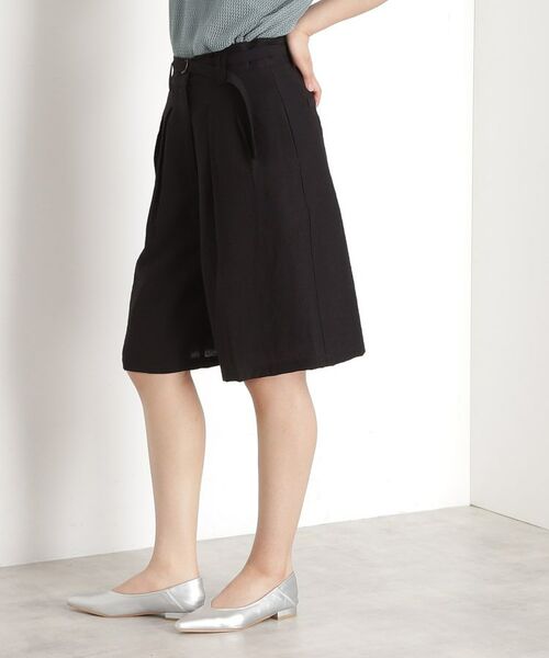 THE SHOP TK / ザ ショップ ティーケー ショート・ハーフ・半端丈パンツ | リネン混ハーフパンツ【洗える/セットアップ可】 | 詳細8