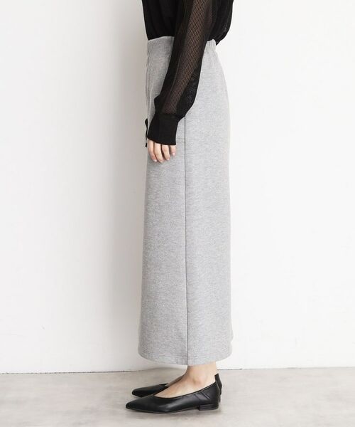 THE SHOP TK / ザ ショップ ティーケー ロング・マキシ丈スカート | 裏毛ラメスカート【洗える】 | 詳細10