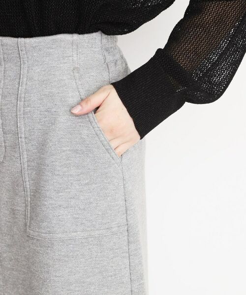 THE SHOP TK / ザ ショップ ティーケー ロング・マキシ丈スカート | 裏毛ラメスカート【洗える】 | 詳細14