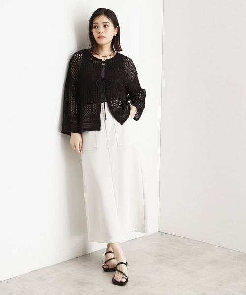 THE SHOP TK / ザ ショップ ティーケー ロング・マキシ丈スカート | 裏毛ラメスカート【洗える】 | 詳細2