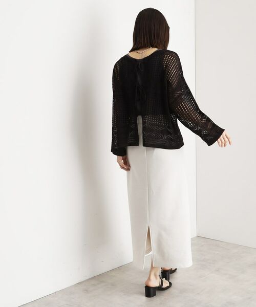 THE SHOP TK / ザ ショップ ティーケー ロング・マキシ丈スカート | 裏毛ラメスカート【洗える】 | 詳細3