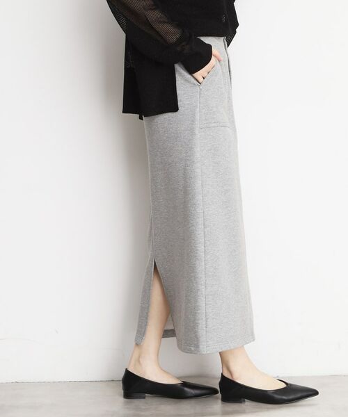 THE SHOP TK / ザ ショップ ティーケー ロング・マキシ丈スカート | 裏毛ラメスカート【洗える】 | 詳細5