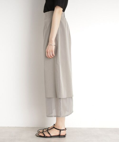 THE SHOP TK / ザ ショップ ティーケー ロング・マキシ丈スカート | 裾シアーナロースカート【洗える】 | 詳細14