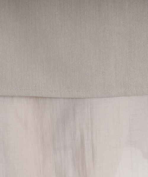 THE SHOP TK / ザ ショップ ティーケー ロング・マキシ丈スカート | 裾シアーナロースカート【洗える】 | 詳細8