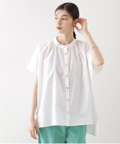 THE SHOP TK / ザ ショップ ティーケー シャツ・ブラウス | 袖ギャザーブラウス【洗濯機OK】