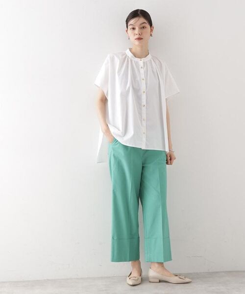 THE SHOP TK / ザ ショップ ティーケー シャツ・ブラウス | 袖ギャザーブラウス【洗濯機OK】 | 詳細3